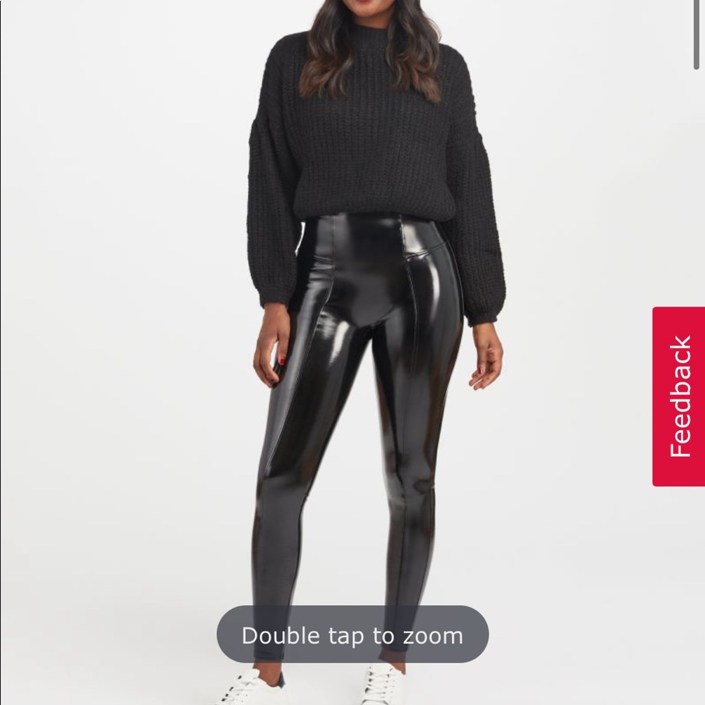 Spanx Faux Patent Leather Leggings